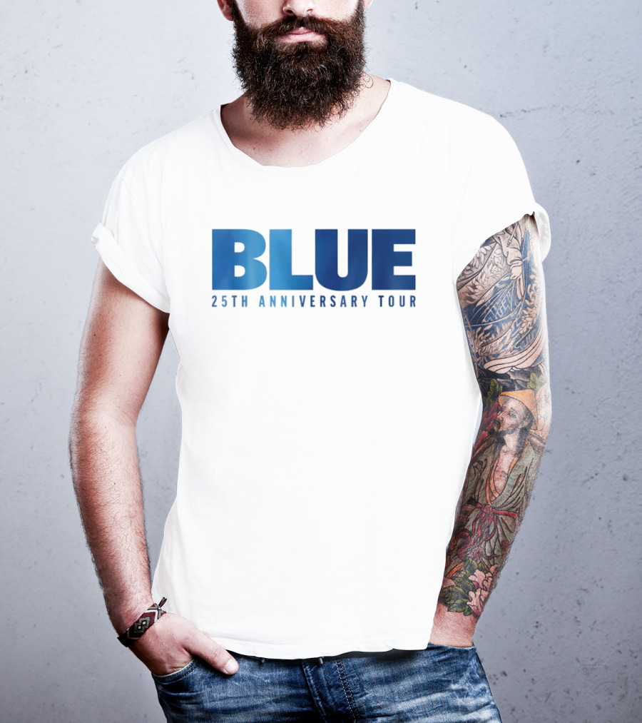 Blue 25th Anniversary Tour Music Concert Celebration T-Shirt