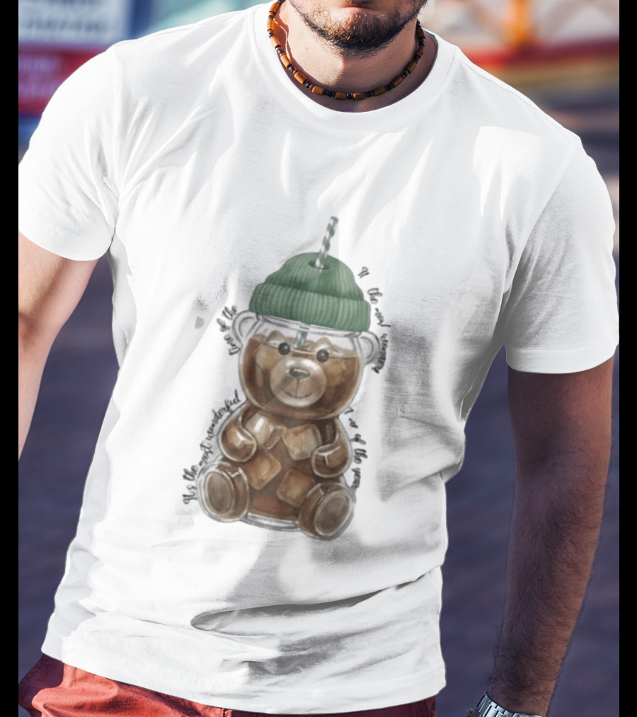 Starbucks Bear Cold Coffee Christmas 2023 Edition T-Shirt