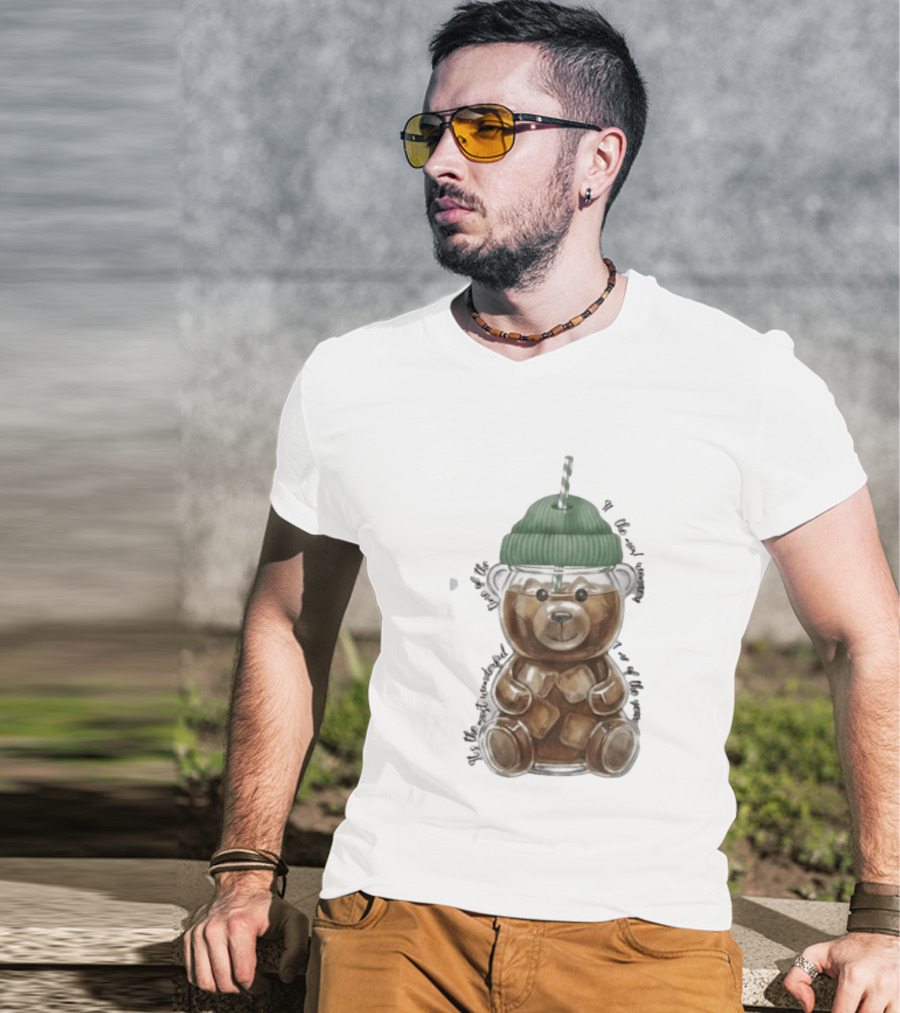 Starbucks Bear Cold Coffee Christmas 2023 Edition T-Shirt