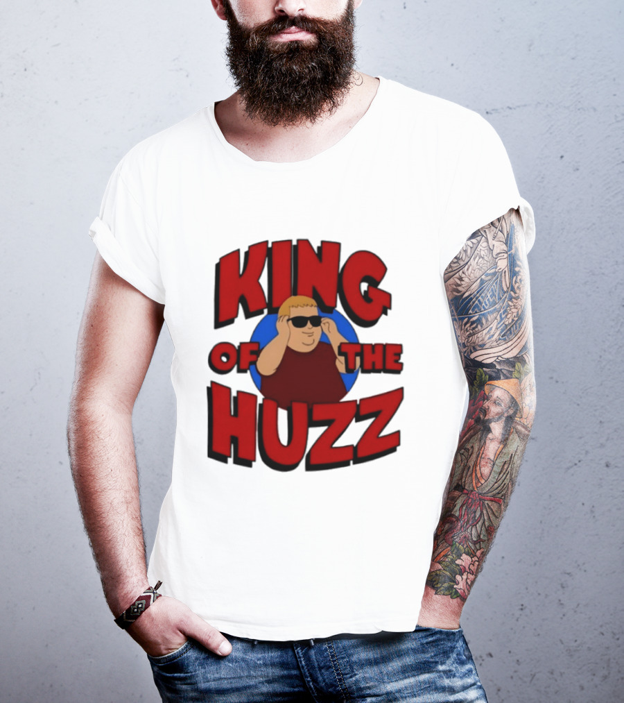 King Of The Huzz Iconic Retro Humor Vibe T-Shirt