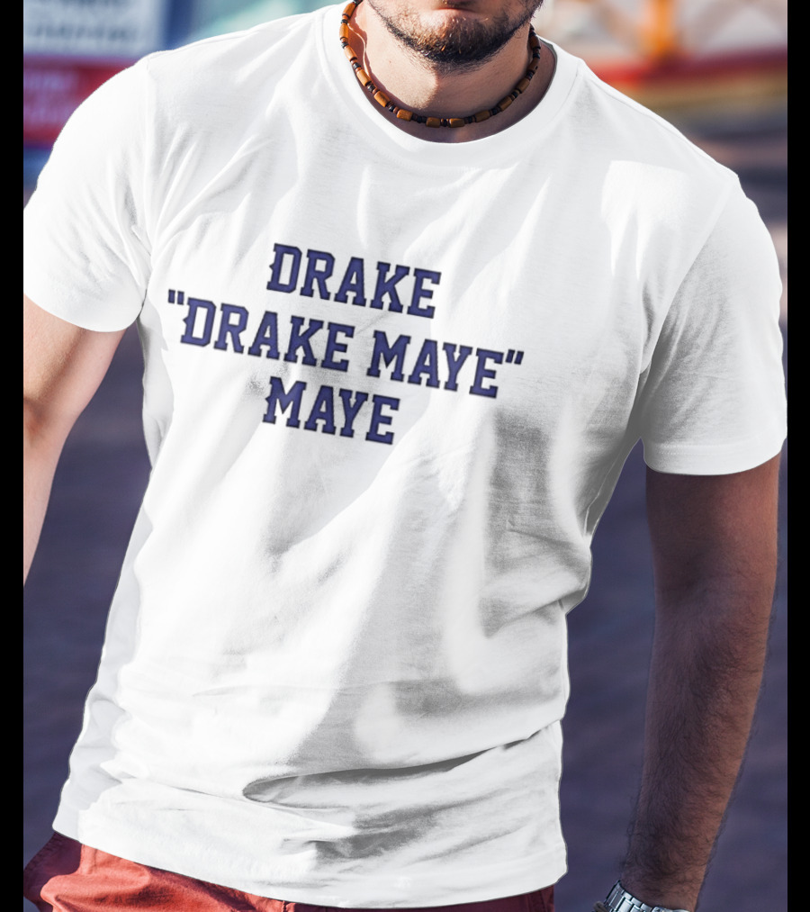 Drake "Drake Maye" Maye Classic New England Patriots Football T-Shirt