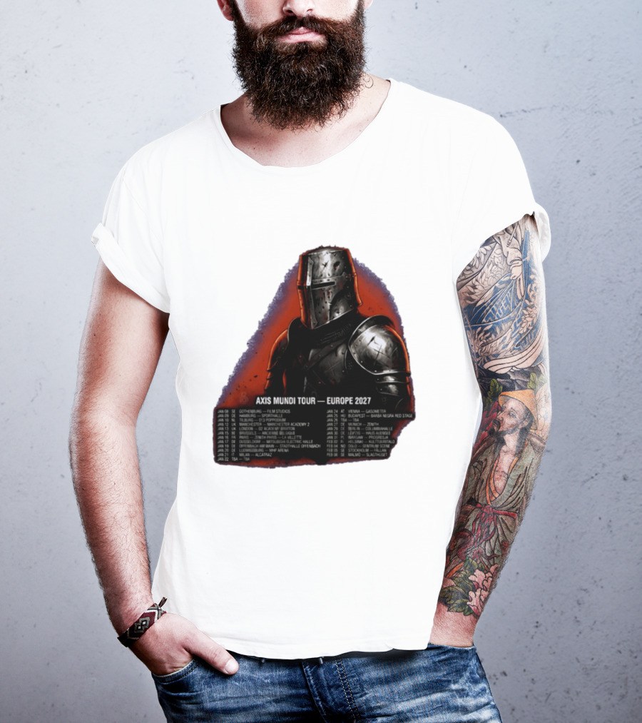 Imminence August Burns Red Axis Mundi Tour 2027 Europe Knights T-Shirt