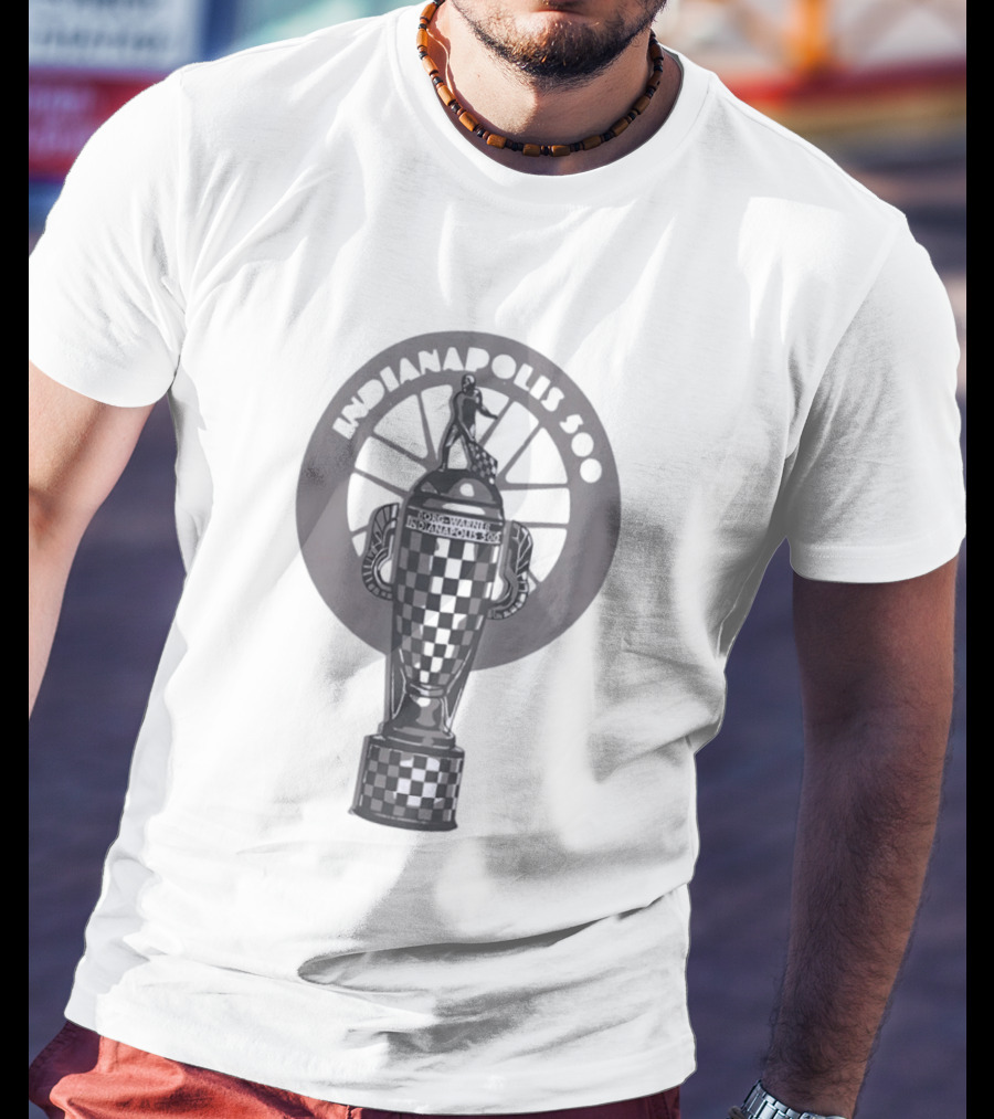 Indianapolis 500 Borg Warner Trophy Auto Racing T-Shirt