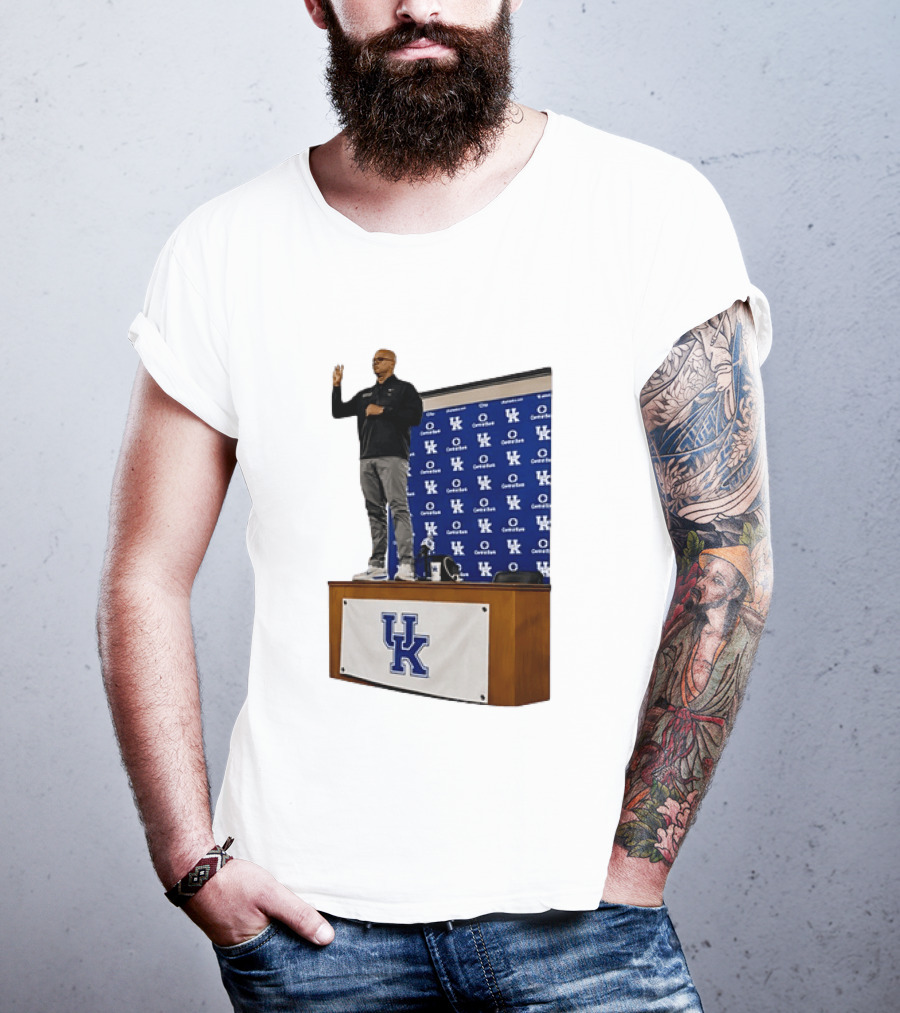 Mark Pope UK Wildcats Kentucky Basketball Coach Press Conference T-Shirt