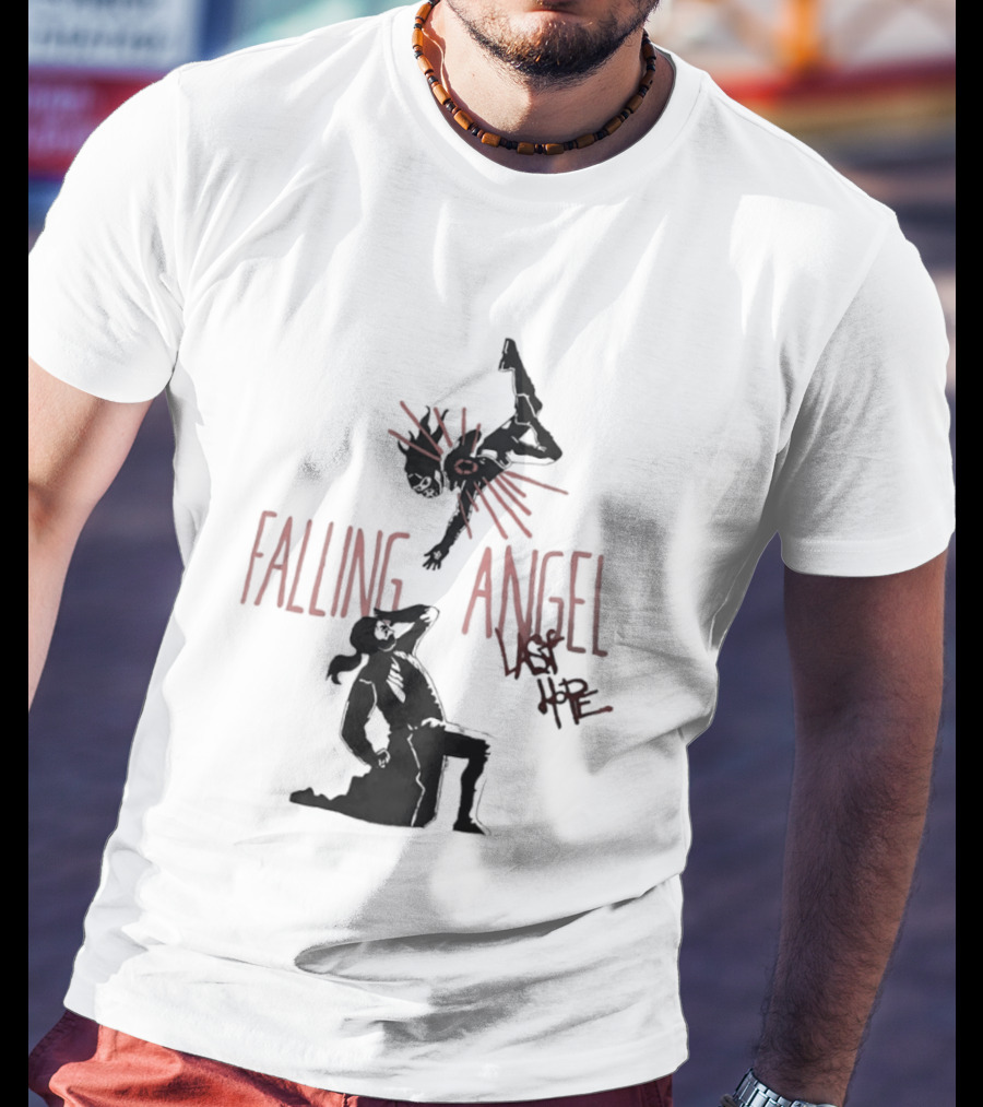 Falling Angel Last Hope Dark Fantasy Gothic T-Shirt