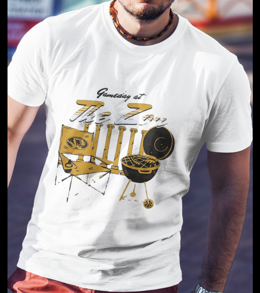 Missouri Tigers Gameday Tailgate At The Zou Football Grill Chair T-Shirt