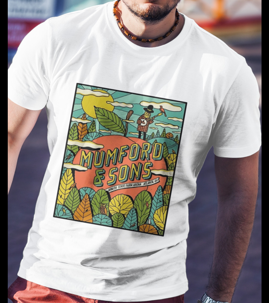 Mumford & Sons State Farm Arena Atlanta GA Concert 9/10/26 Sun Nature T-Shirt