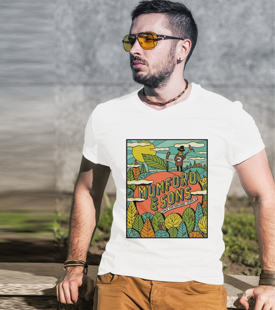 Mumford & Sons State Farm Arena Atlanta GA Concert 9/10/26 Sun Nature T-Shirt
