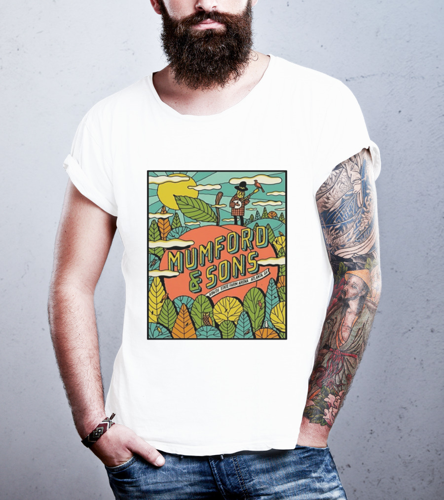 Mumford & Sons State Farm Arena Atlanta GA Concert 9/10/26 Sun Nature T-Shirt