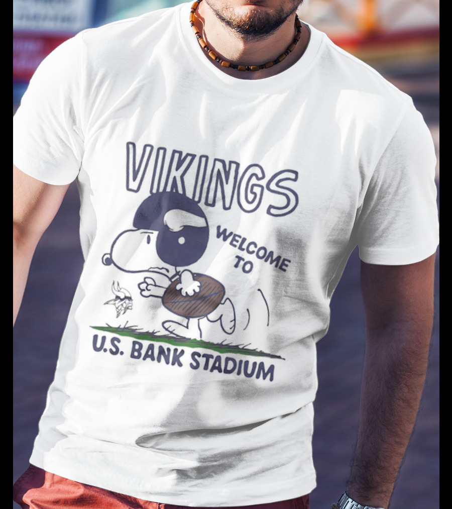 Snoopy Vikings Welcome To U.S. Bank Stadium T-Shirt