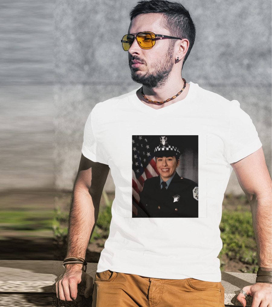 Never Forget Chicago Police Department Ella French Memorial Officer T-Shirt