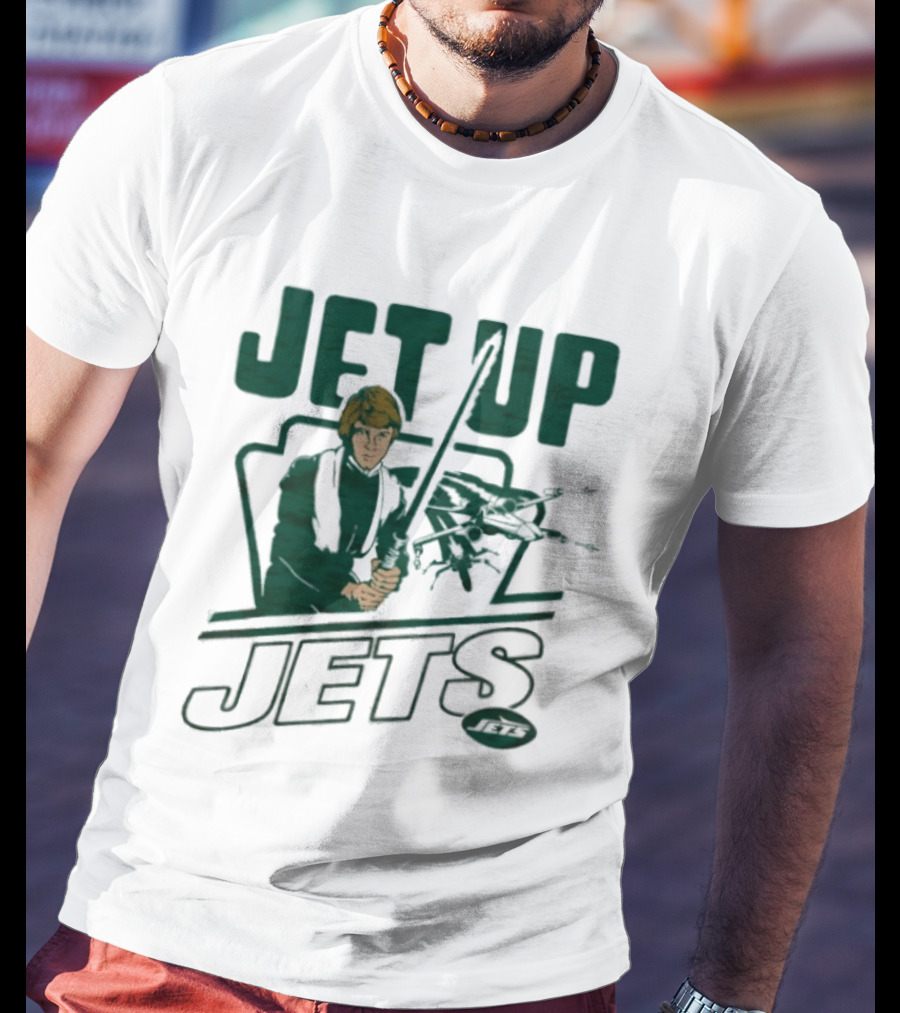 Jet Up Star Wars Luke New York Jets Collaboration T-Shirt