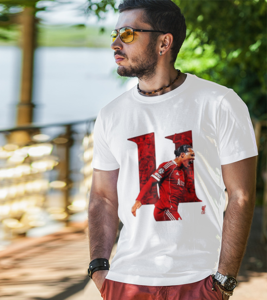 Virgil Van Dijk Liverpool Fifpro World 11 Champions League Star T-Shirt