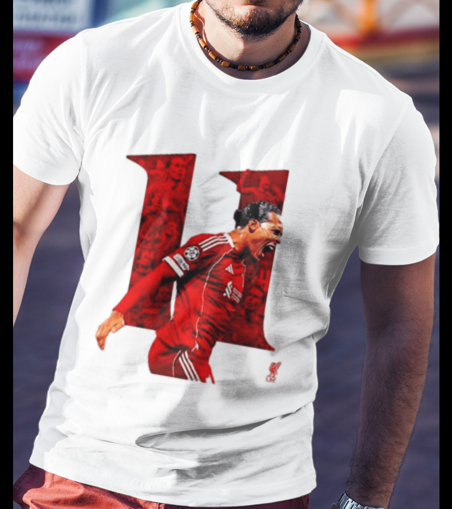 Virgil Van Dijk Liverpool Fifpro World 11 Champions League Star T-Shirt