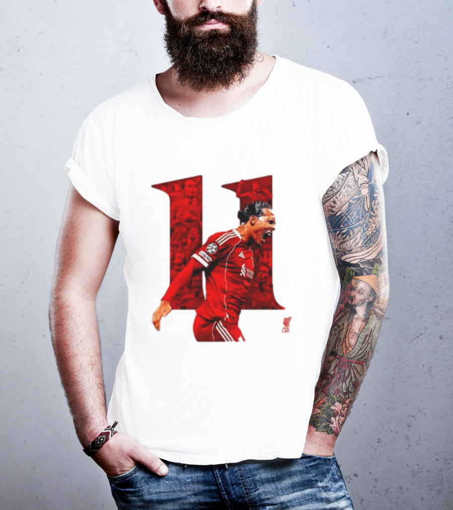 Virgil Van Dijk Liverpool Fifpro World 11 Champions League Star T-Shirt