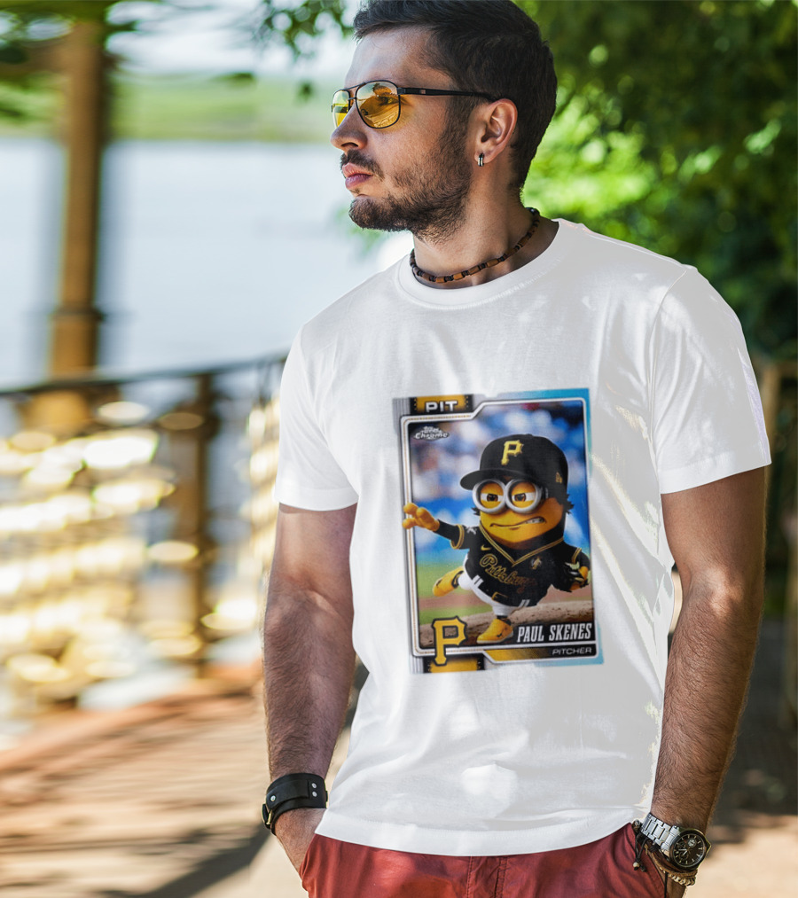 Paul Skenes Pittsburgh Pirates Minion Pitcher Topps Chrome Card PIT T-Shirt