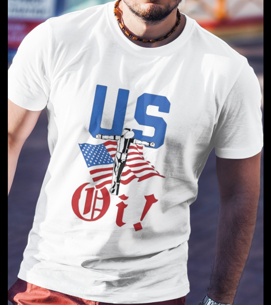 US Oi American Flag Punk Rock Skinhead Culture T-Shirt