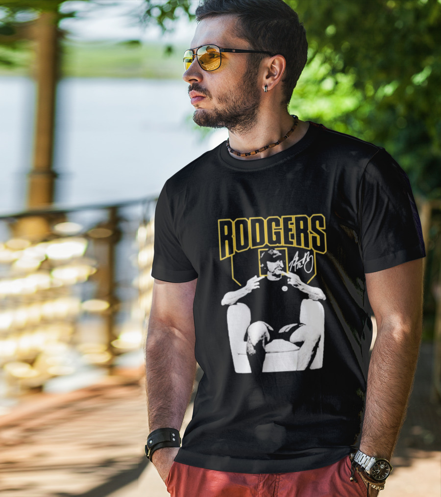 Rodgers Absolute Coward Double Middle Finger Pittsburgh Steelers T-Shirt