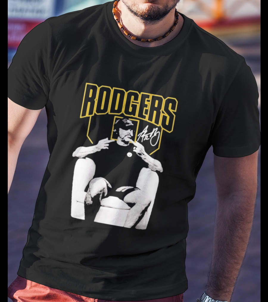 Rodgers Absolute Coward Double Middle Finger Pittsburgh Steelers T-Shirt