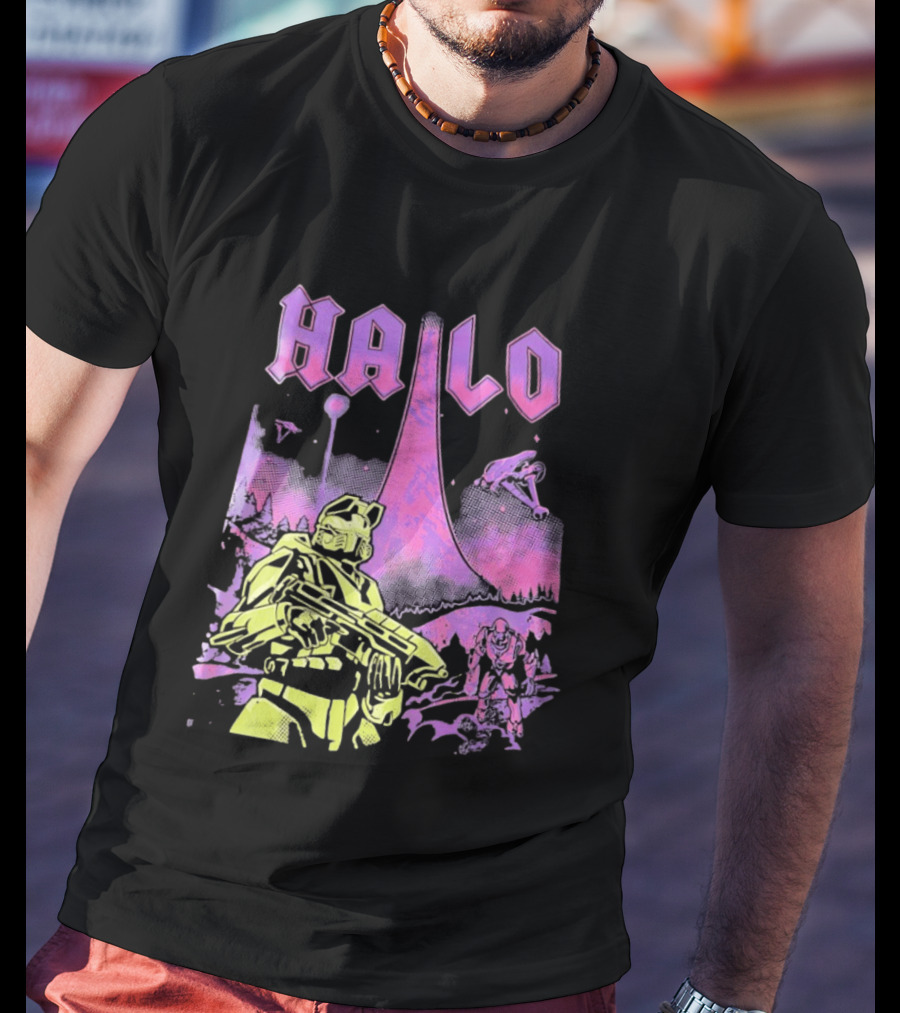 Halo Master Chief Retro Gaming Xbox T-Shirt