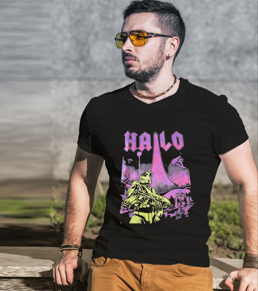 Halo Master Chief Retro Gaming Xbox T-Shirt
