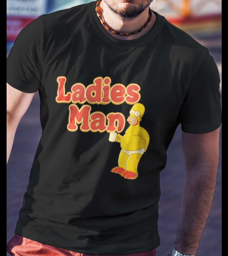 Ladies Man Homer Simpson The Simpsons Cartoon T-Shirt