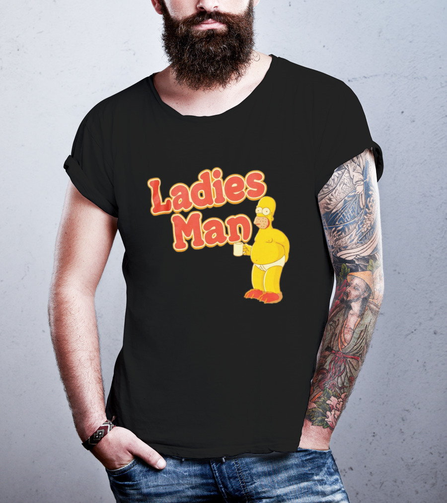 Ladies Man Homer Simpson The Simpsons Cartoon T-Shirt