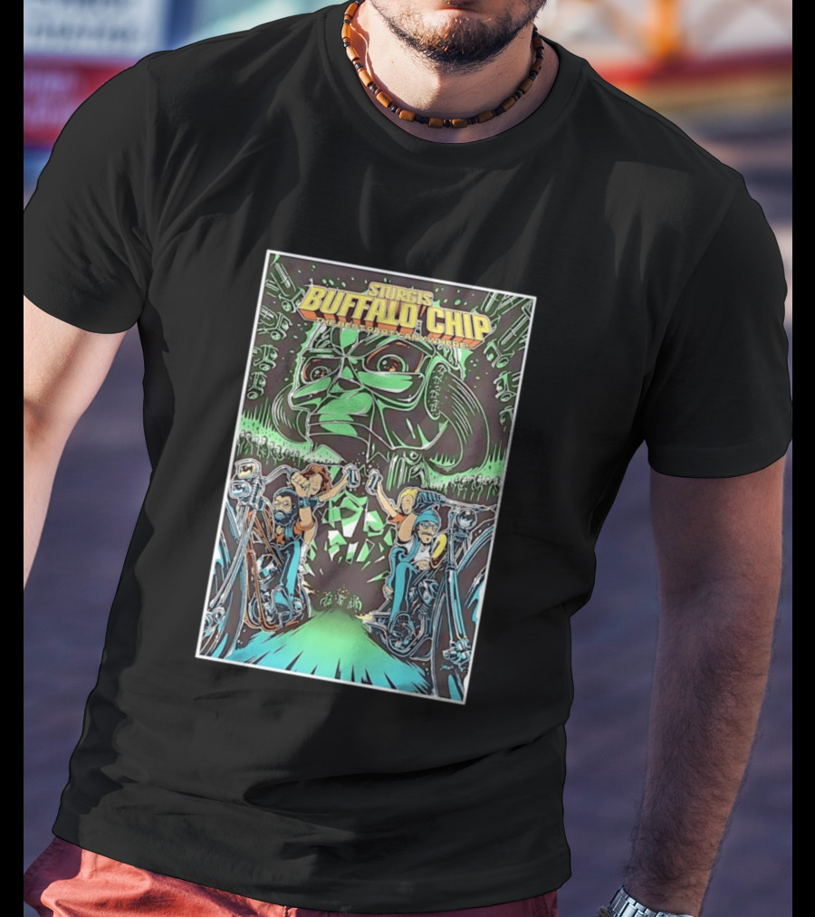Sturgis Buffalo Chip The Best Party Anywhere Motorcycle Event Darth Vader Mashup T-Shirt