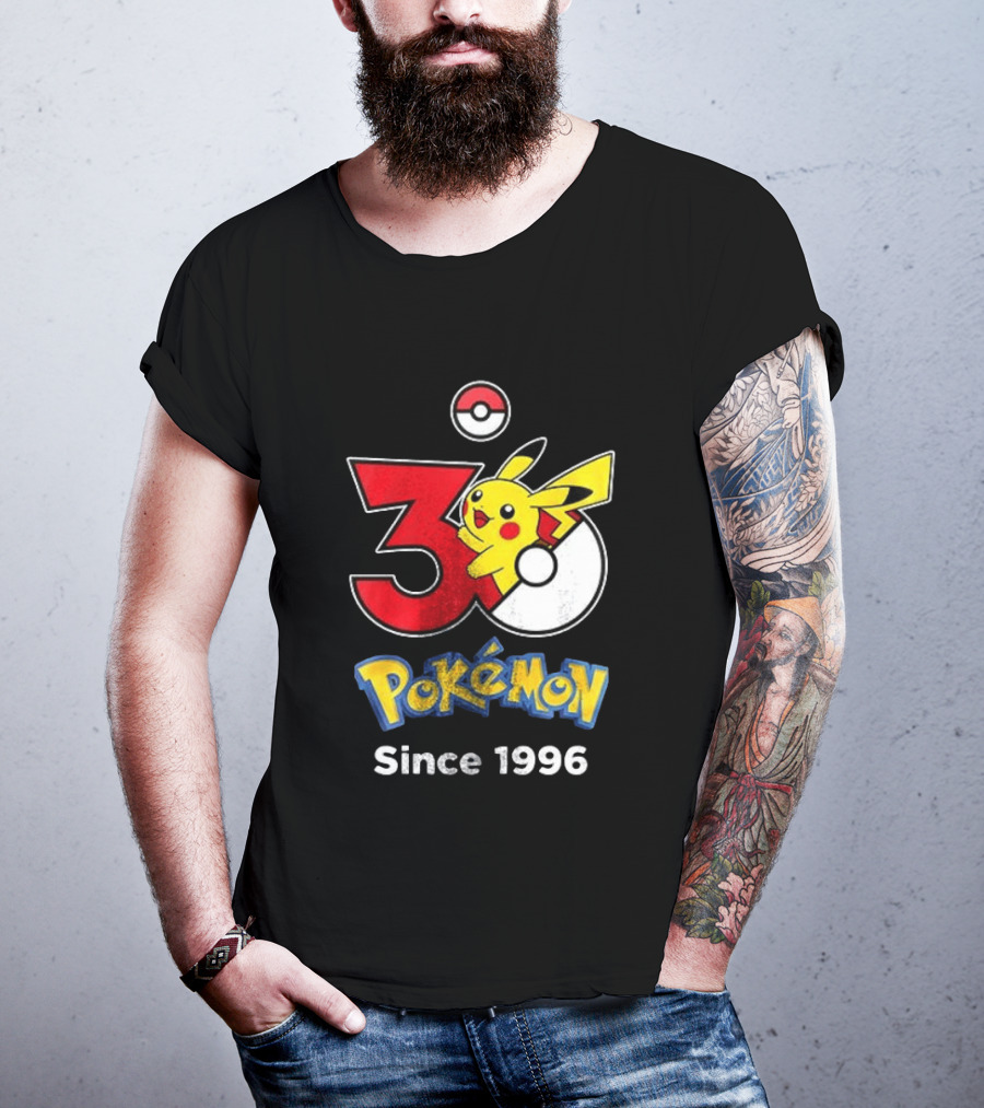 Tampa Bay Buccaneers X Pokemon 30th Anniversary Pikachu Since 1996 Celebration T-Shirt