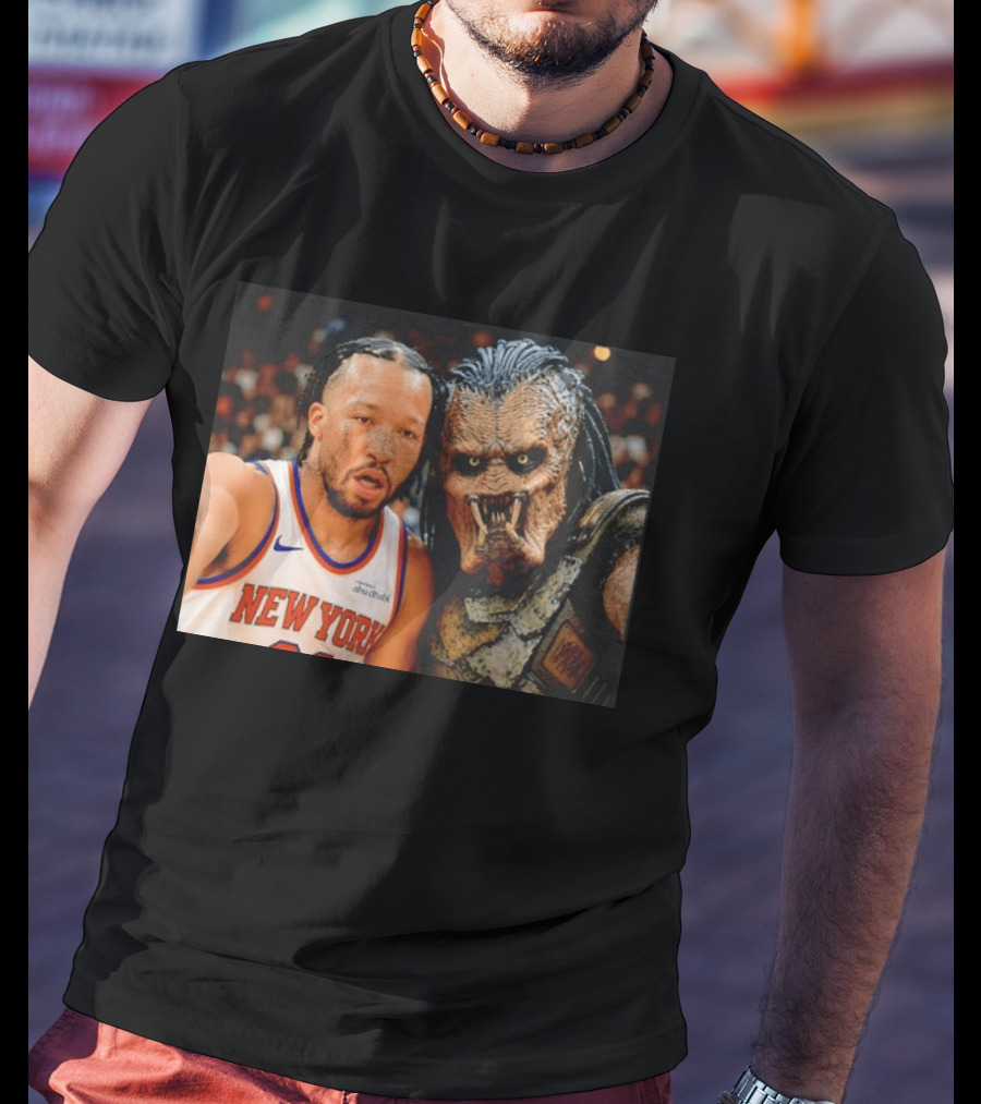 New York Knicks Jalen Brunson And Predator Basketball Encounter T-Shirt