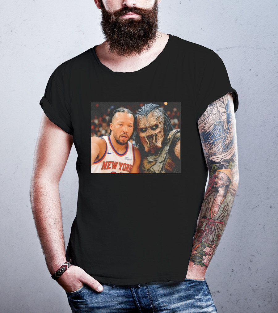 New York Knicks Jalen Brunson And Predator Basketball Encounter T-Shirt
