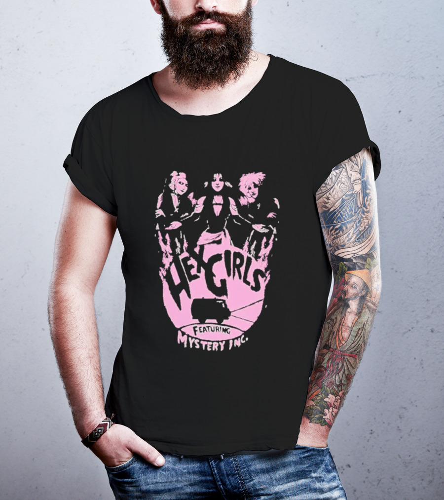Hex Girls Featuring Mystery Inc Rock Band Collaboration T-Shirt