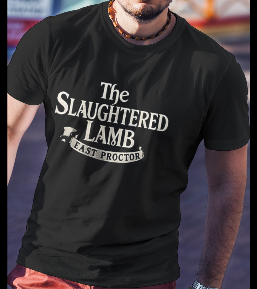 The Slaughtered Lamb East Proctor Pub Sign T-Shirt