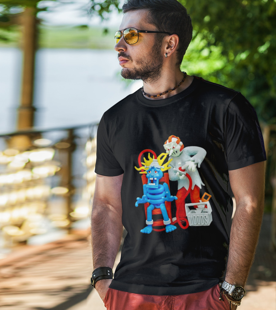 Friday The 13th Jason Voorhees Electrocution Scene Woods T-Shirt