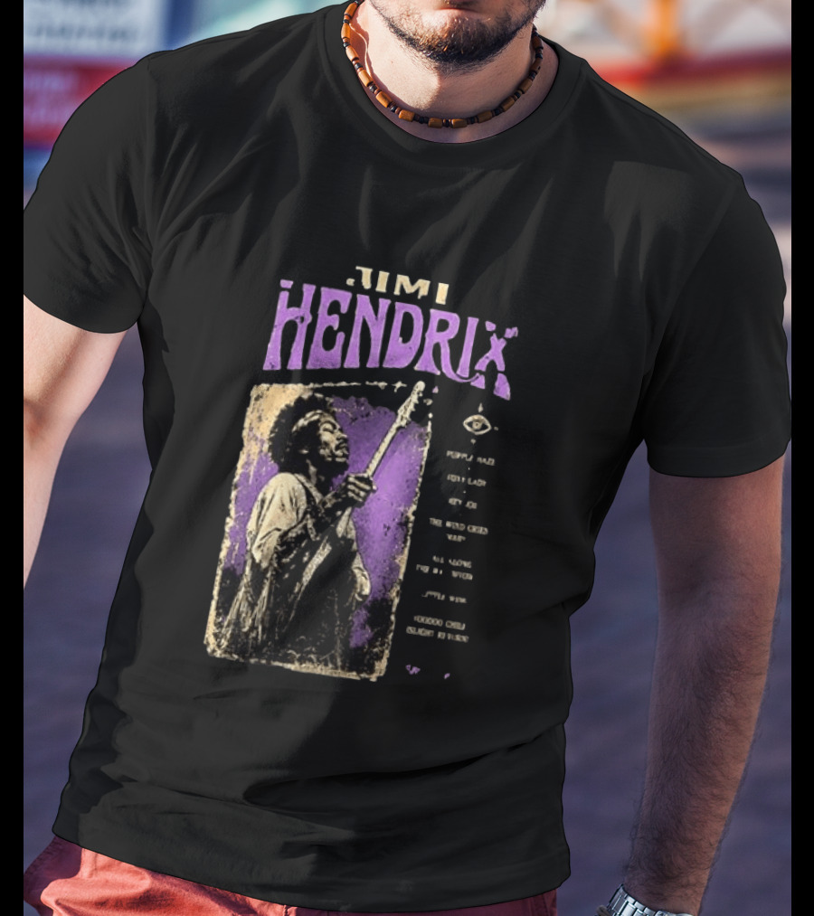 Jimi Hendrix Psychedelic Experience Are You Experienced Track List T-Shirt