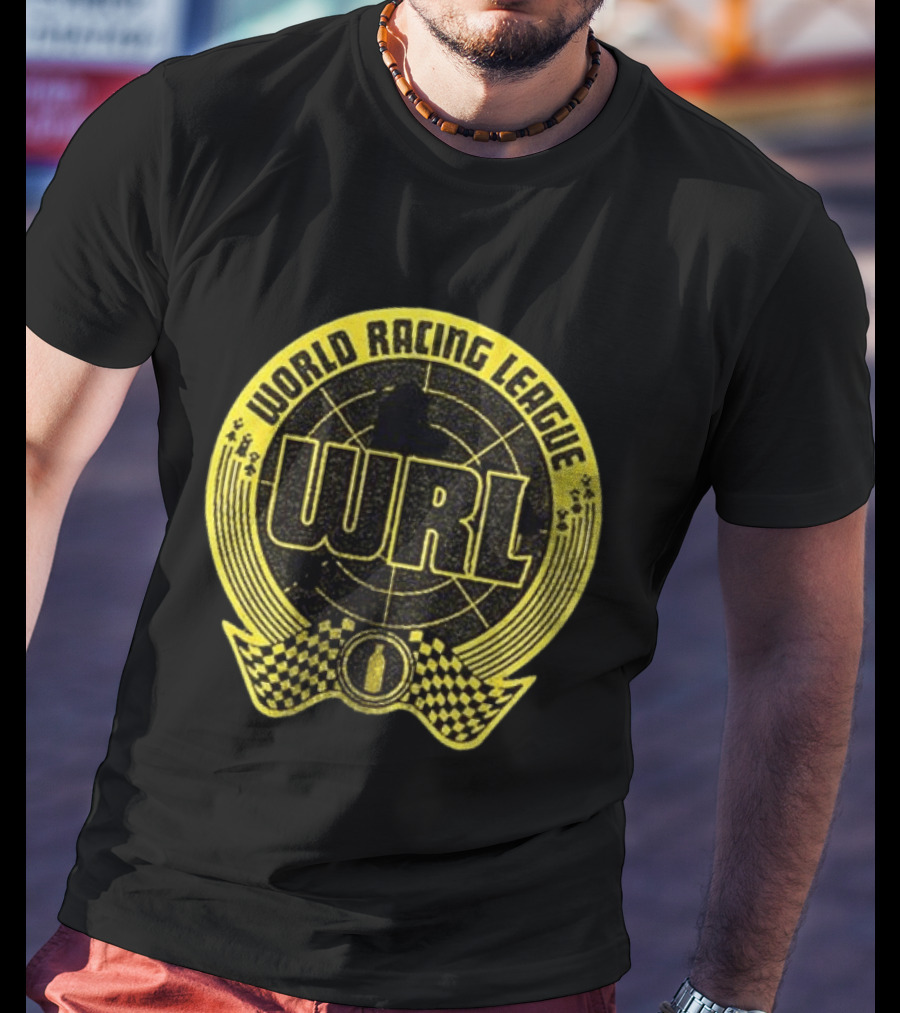 World Racing League WRL Racing Checkered T-Shirt