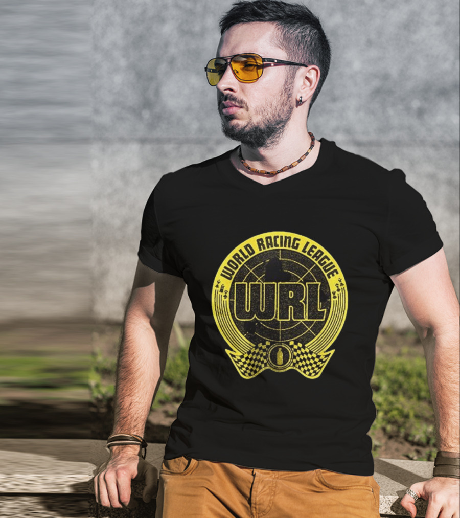 World Racing League WRL Racing Checkered T-Shirt