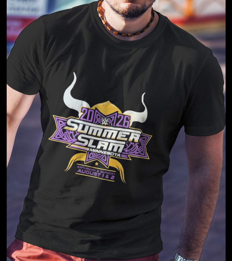 WWE SummerSlam 2026 Minnesota Saturday Sunday August 1 2 T-Shirt