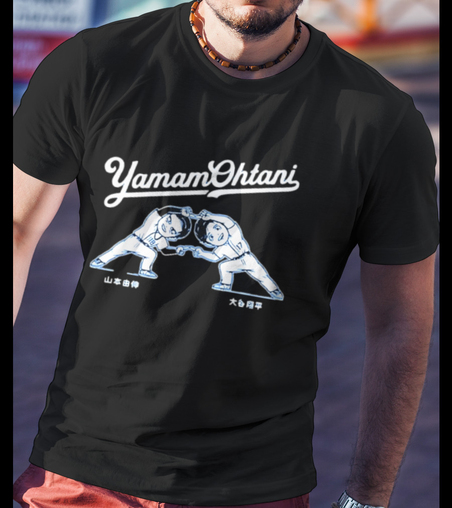Yamamoto Ohtani Dodgers MLB YamamOhtani Fusion Dance T-Shirt