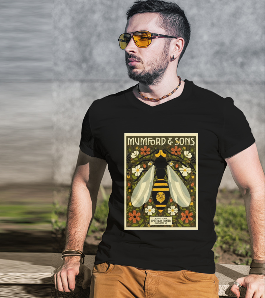 Mumford And Sons Event August 9 2026 Spectrum Center Charlotte NC T-Shirt