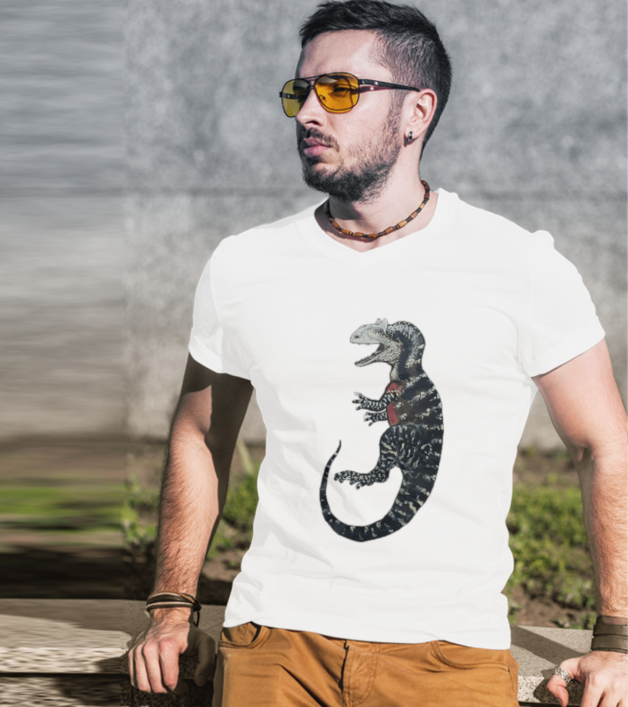 Allosaurus Dinosaur Prehistoric Paleontology Detailed Fossil T-Shirt