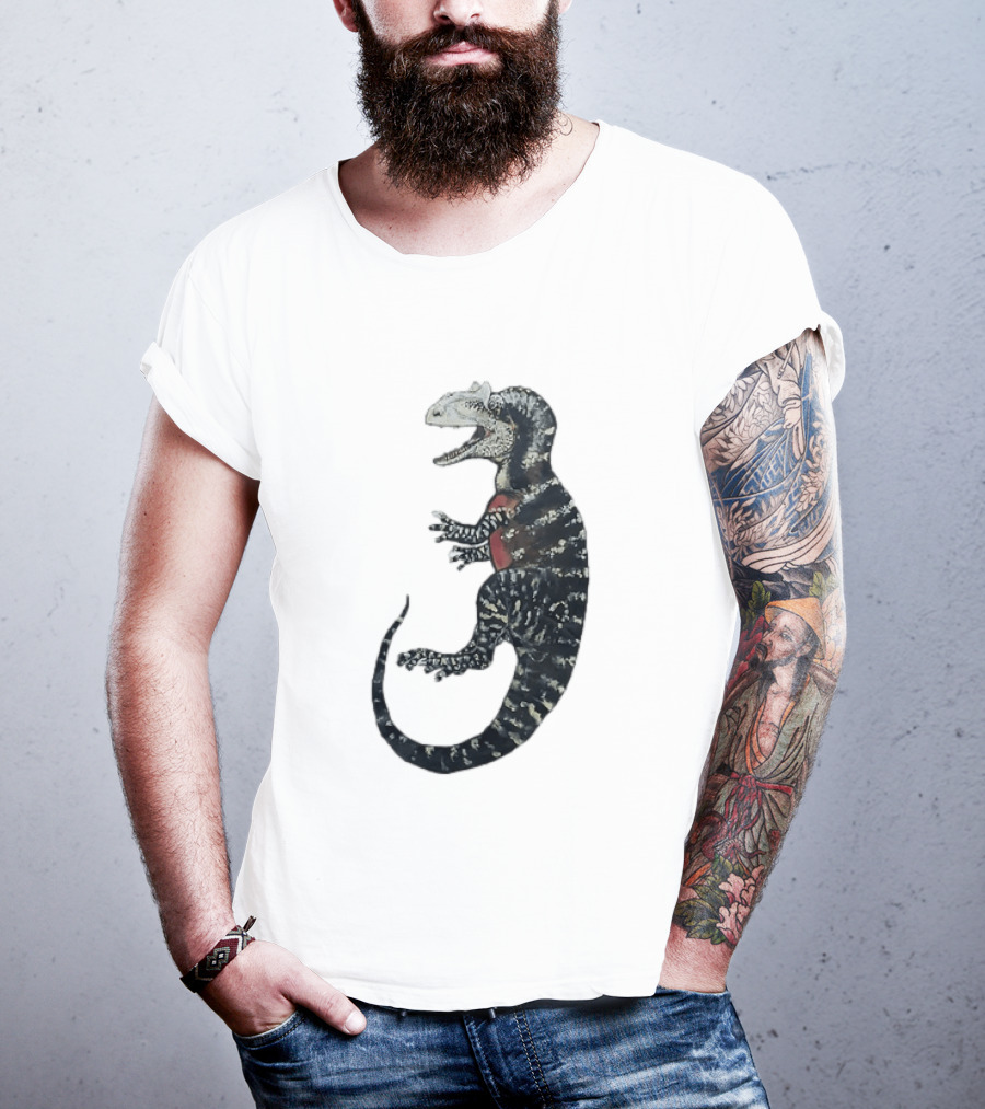 Allosaurus Dinosaur Prehistoric Paleontology Detailed Fossil T-Shirt