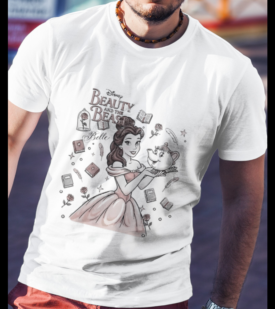 Beauty And The Beast Disney Belle With Mrs Potts T-Shirt
