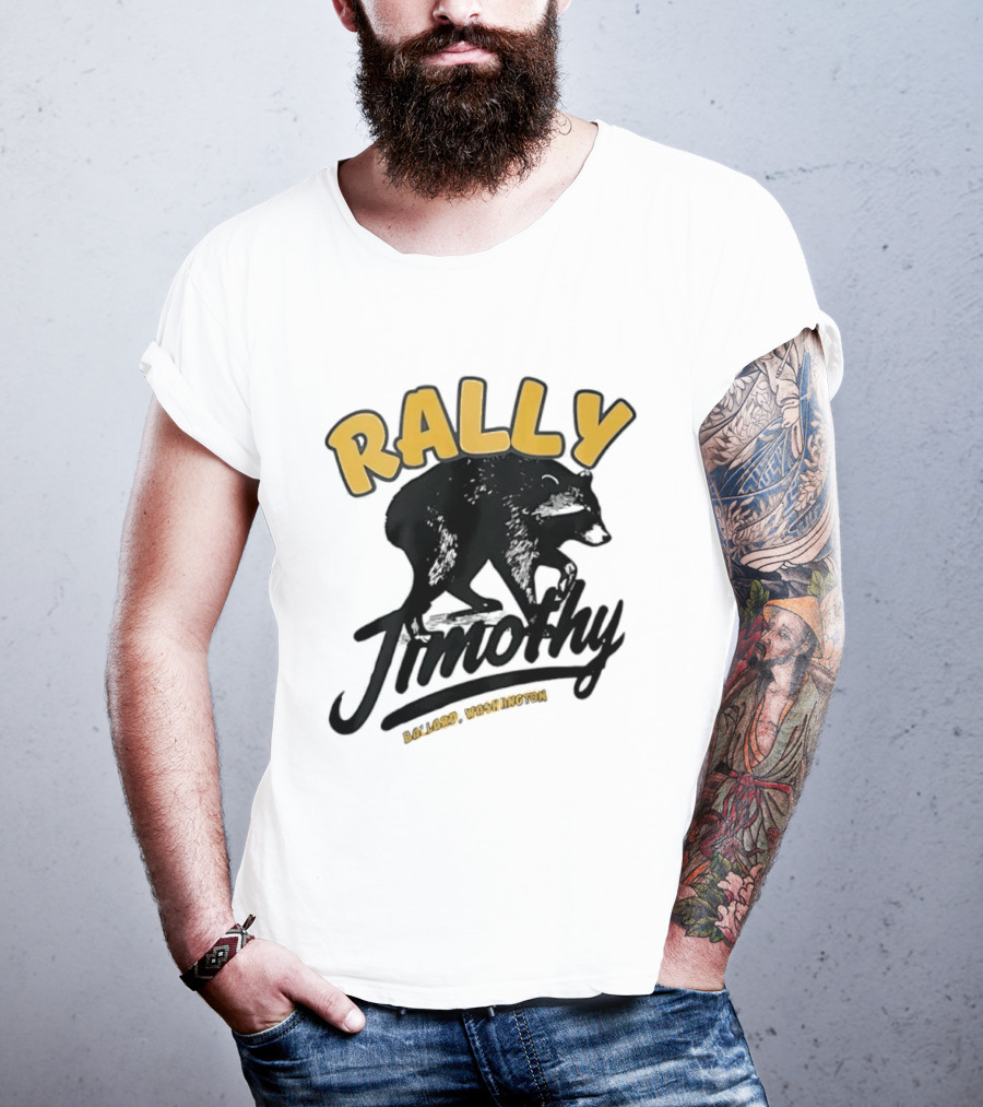 Rally Timothy Ballard Washington Black Raccoon T-Shirt