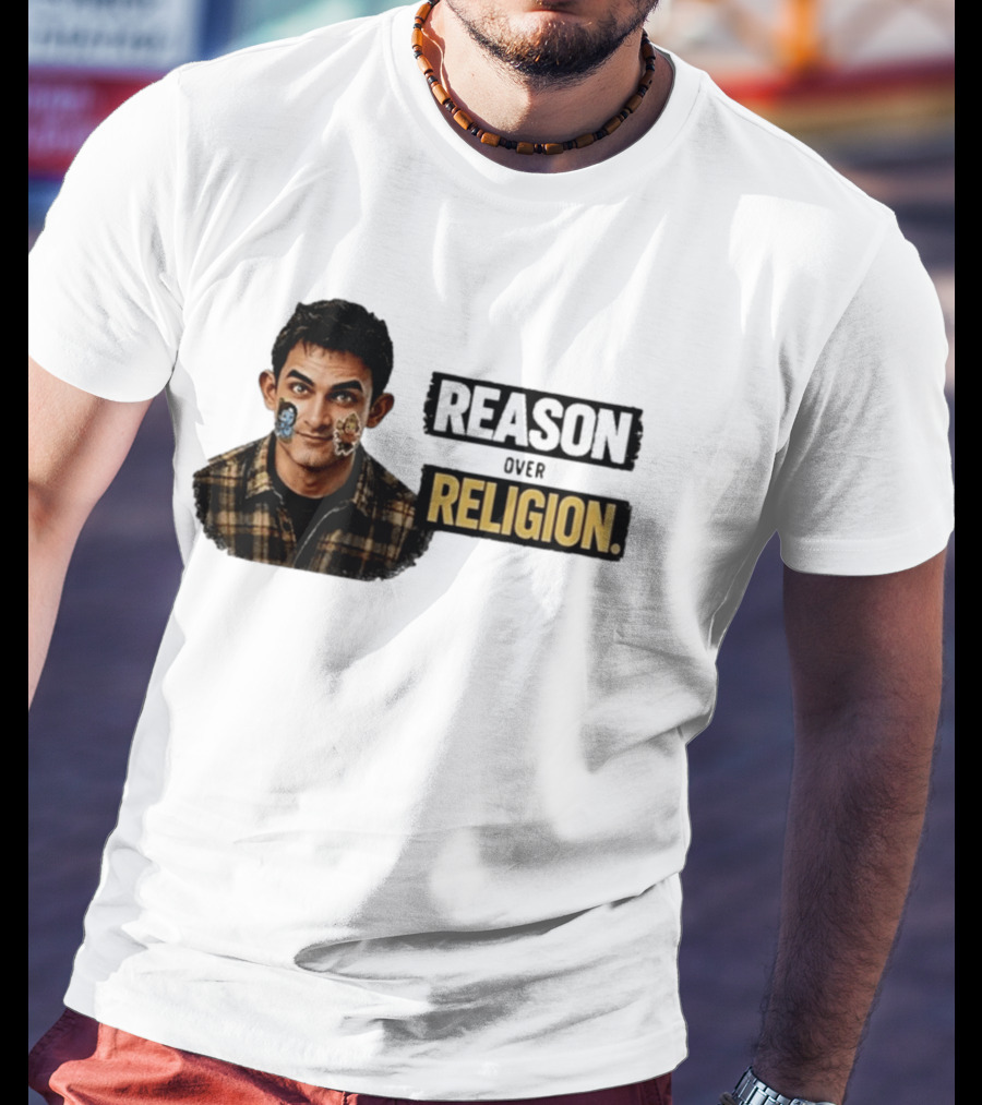 Reason Over Religion Intellectual Message T-Shirt