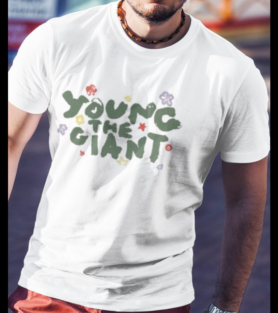 Young The Giant Colorful Flower Ringer Tour T-Shirt