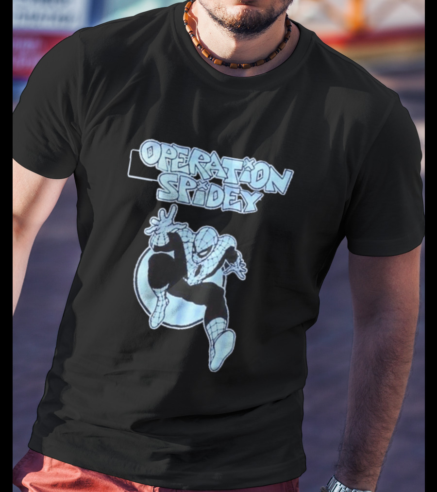 Operation Spidey Marvel Super Hero Spider Man Swinging Into Action T-Shirt