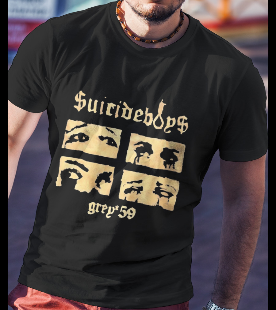 Suicideboys Grey 59 Distressed Eyebrow T-Shirt