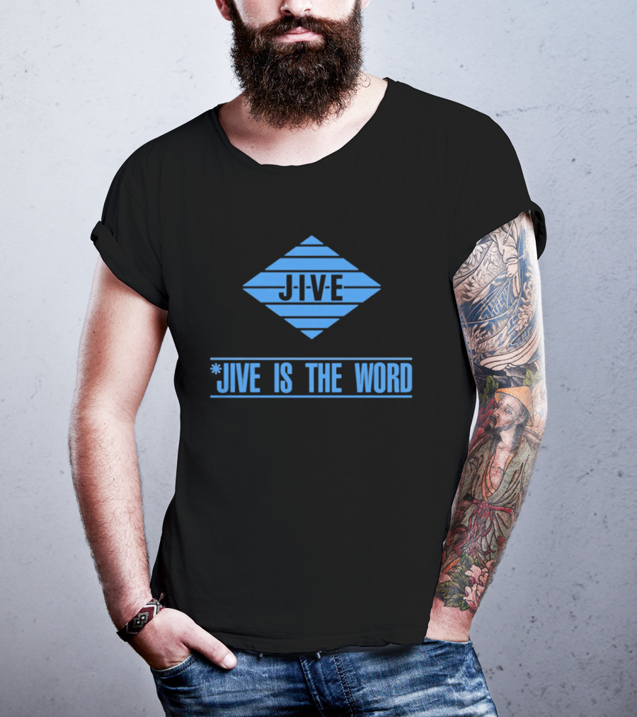 Jive Is The Word Iconic Music Label Recognition T-Shirt