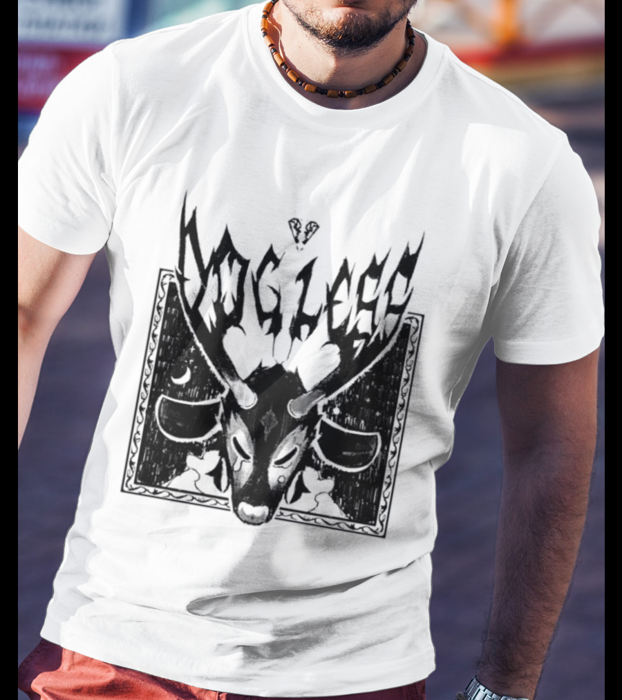 Dog Legs Gothic Skull Artwork Ward Them Off Alternative Rock T-Shirt